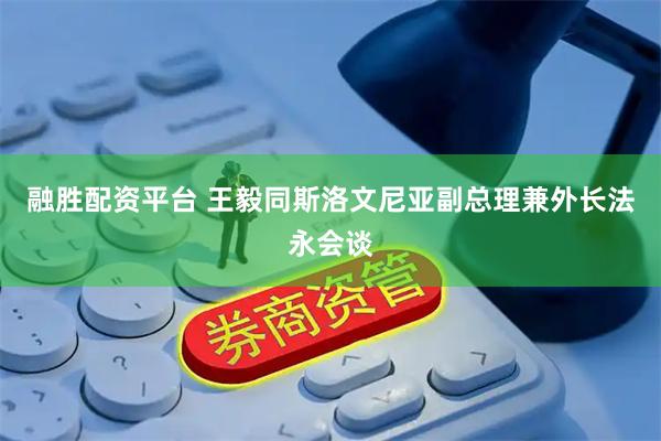 融胜配资平台 王毅同斯洛文尼亚副总理兼外长法永会谈