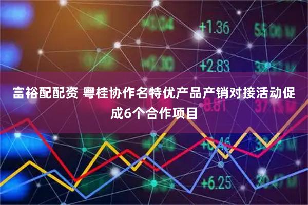 富裕配配资 粤桂协作名特优产品产销对接活动促成6个合作项目