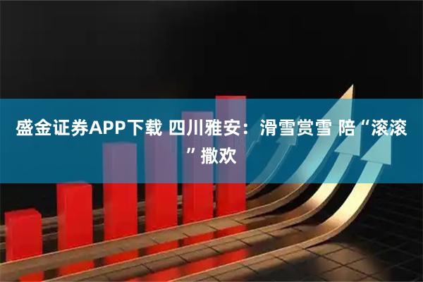盛金证券APP下载 四川雅安：滑雪赏雪 陪“滚滚”撒欢
