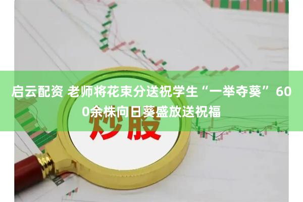 启云配资 老师将花束分送祝学生“一举夺葵” 600余株向日葵盛放送祝福